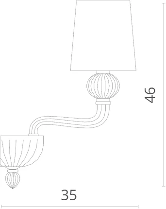 Бра Divinare BILANCIA 1154/02 AP-1